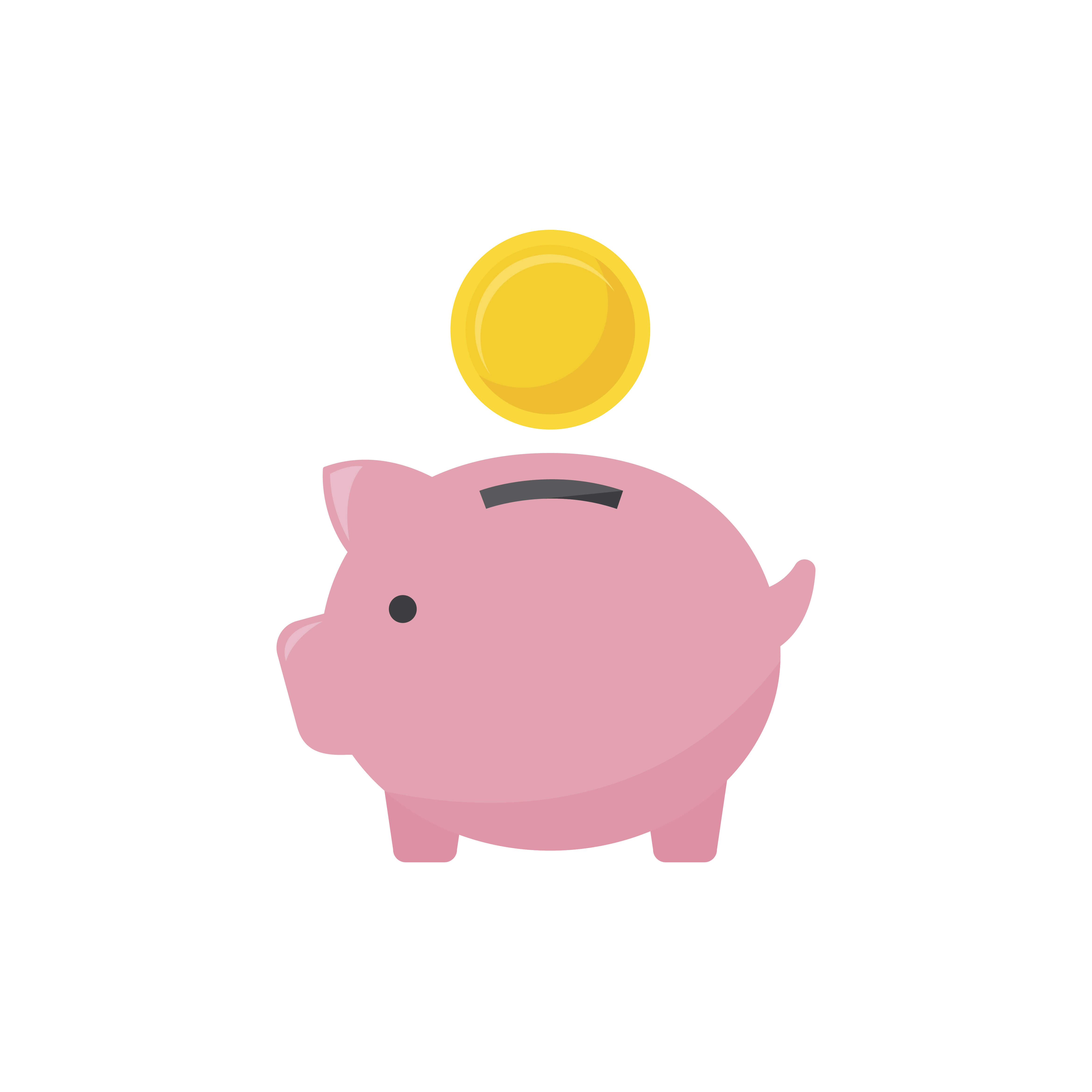 tirelire cochon pour montrer les avantages fiscaux de l'achat d'oeuvre d'art