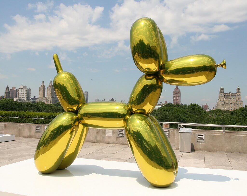 jeff koons der aufblasbare hund