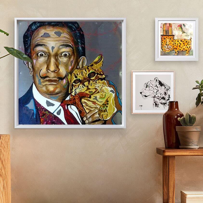 composition de tableaux décoratifs pour une décoration murale 