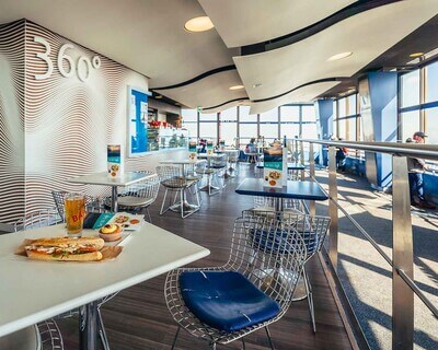 360 café on top of the Tour Montparnasse, Paris
