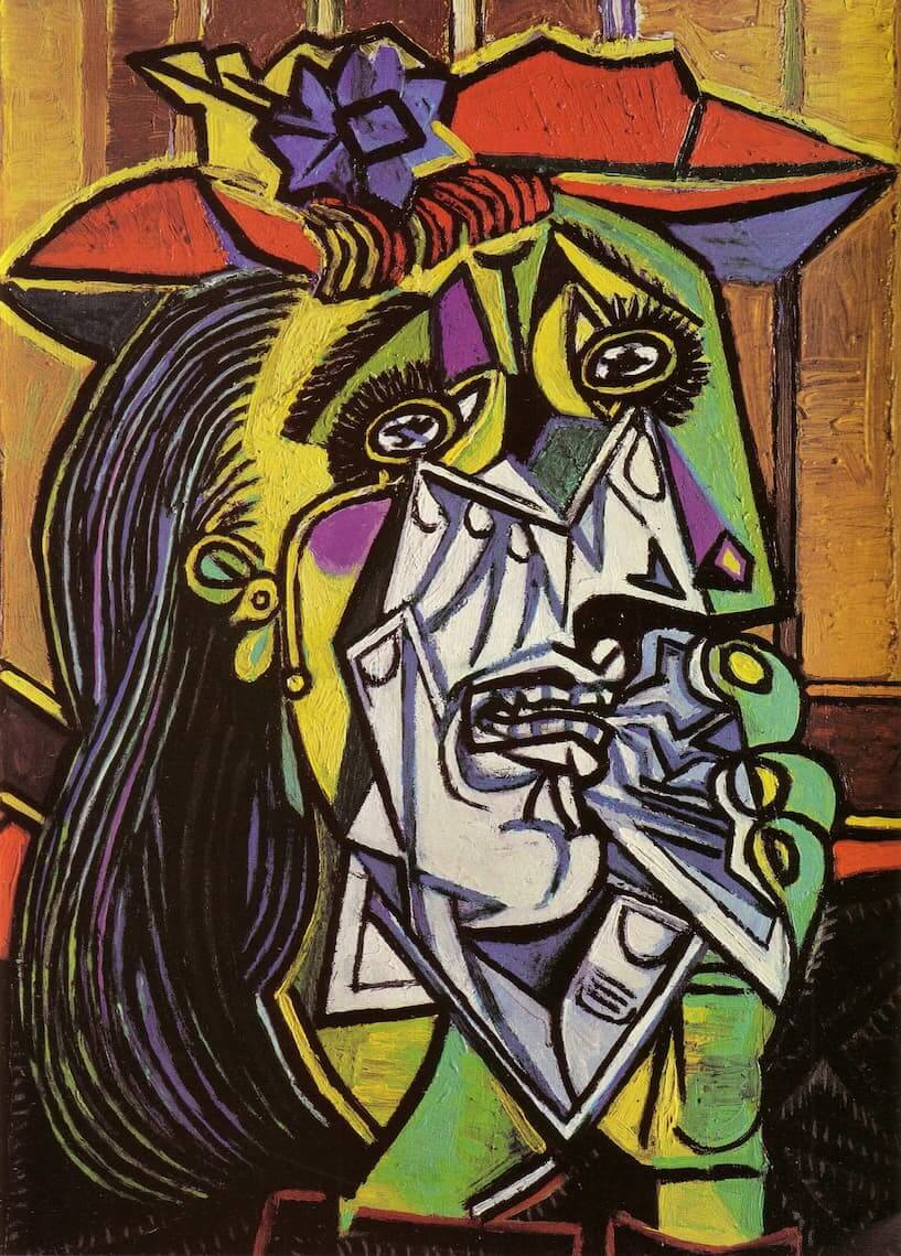 la femme qui pleure de pablo picasso