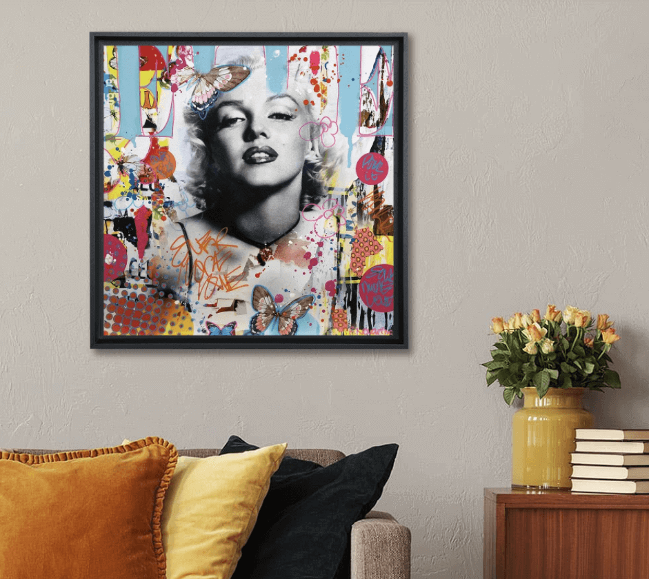 marlyn monroe tableaux street art carré d'artistes