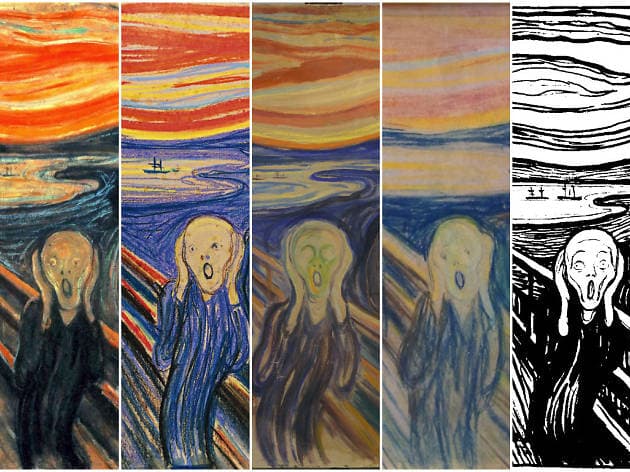 edvard munch version le cri reproduction copie poster