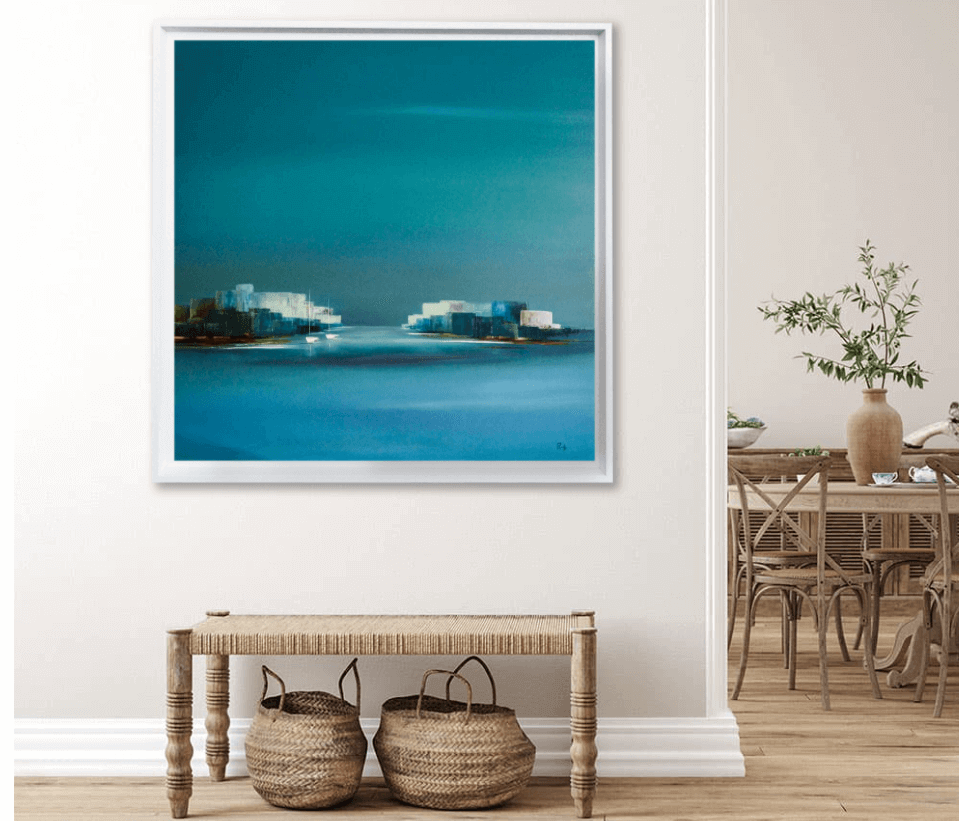 peinture abstraite salon décoration 