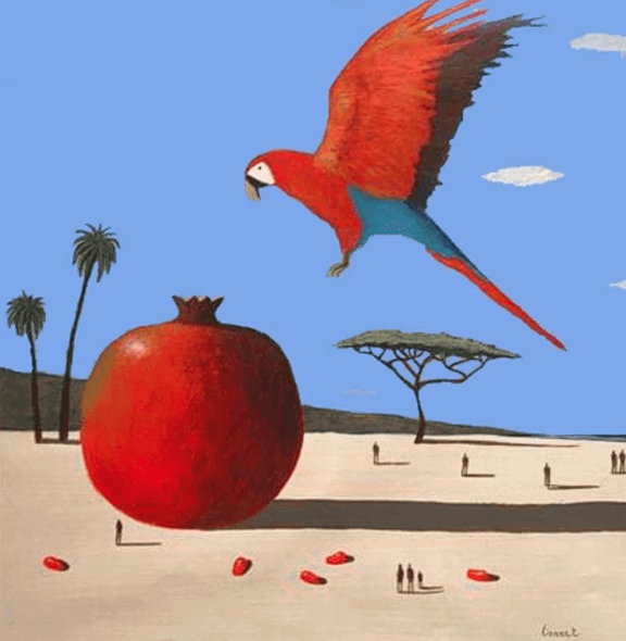 pascal lionnet tableaux animaux perroquet