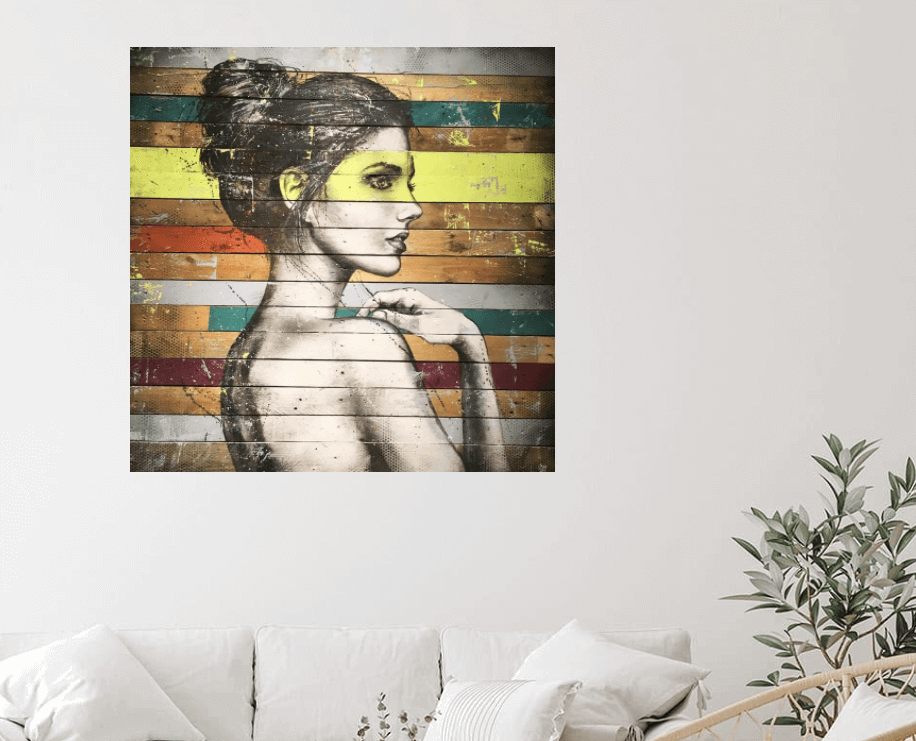 intérieur tableau street art mise en situation 2 