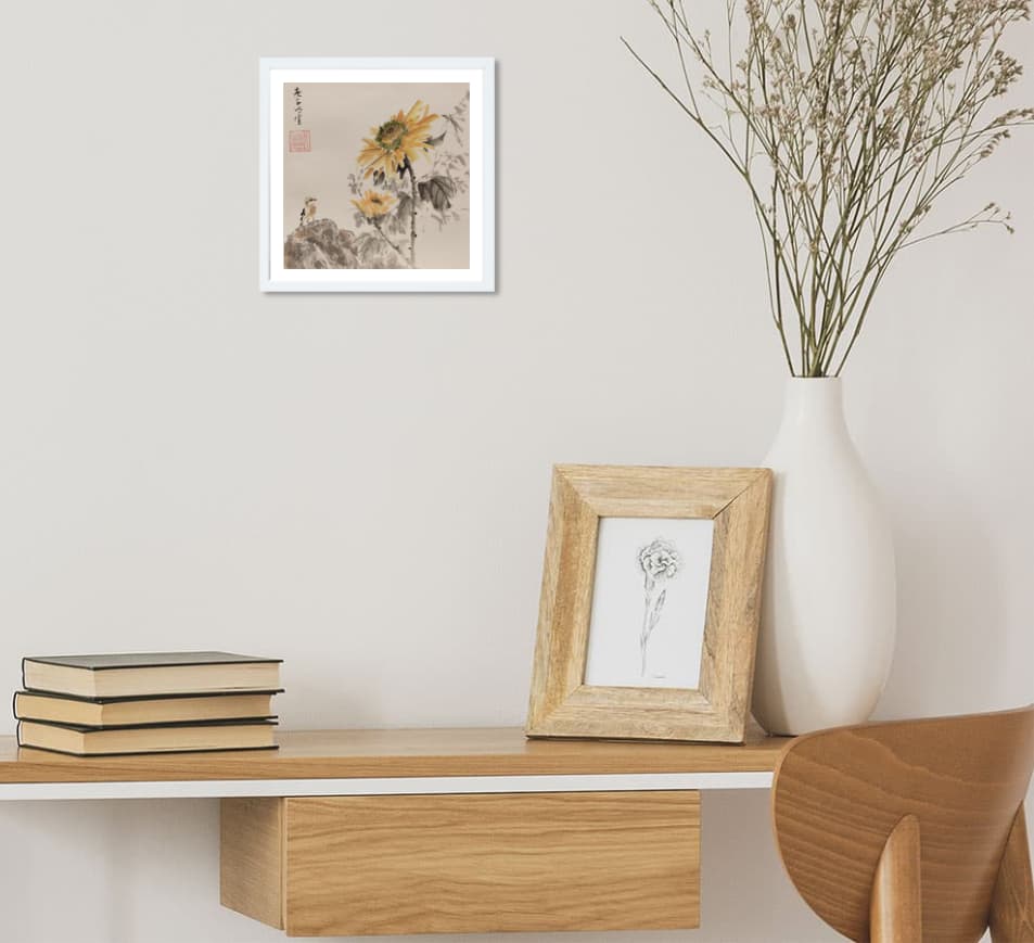 les tournesols par un artiste de carré d'artistes