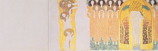 La frise Beethoven par gustav klimt