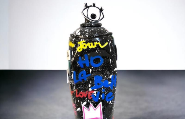 Sculpture Street art Carré d'artistes, bombe love de Salvan Pauline
