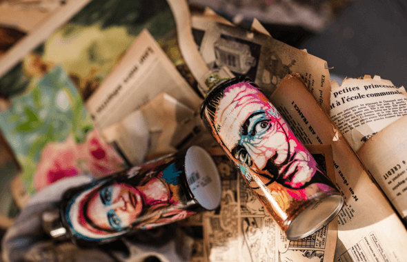 Sculptures in recycled objects by Carré d'artistes