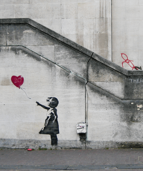 banksy la petite fille au ballon