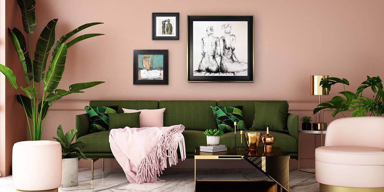 ensemble mise en situation décoration murale