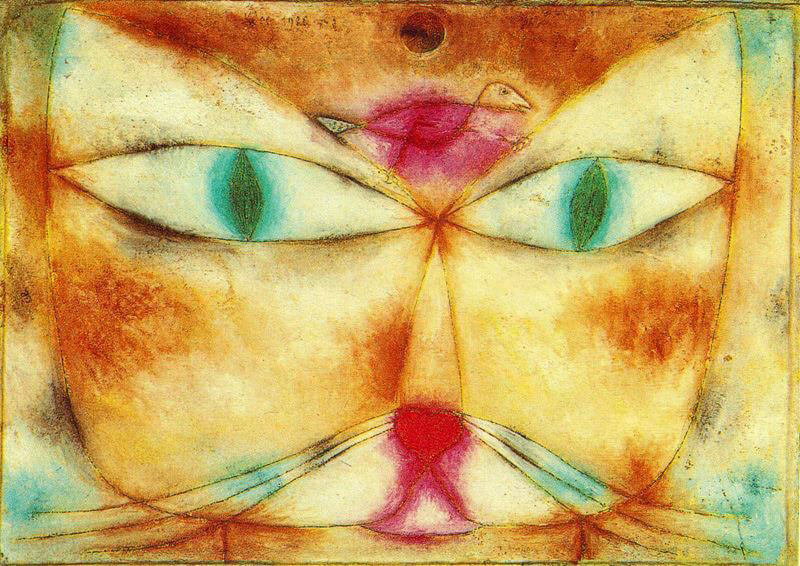 paul klee chat et oiseaux peinture animaux