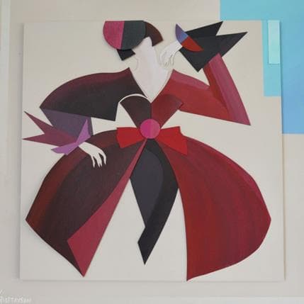 gustavsen oeuvre femme rouge noire