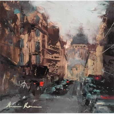 deco oeuvres d'art de couleur marron 