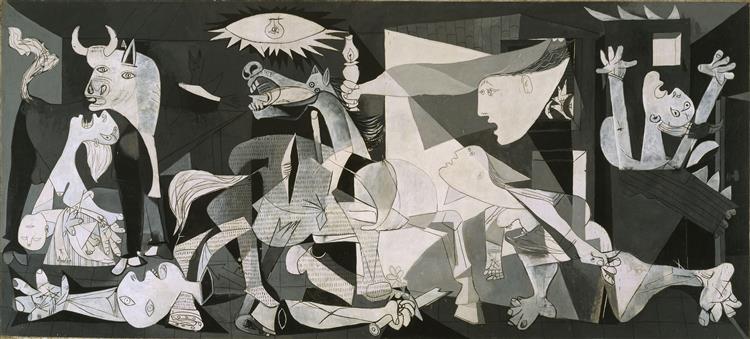guernica tableau abstrait visage pablo picasso
