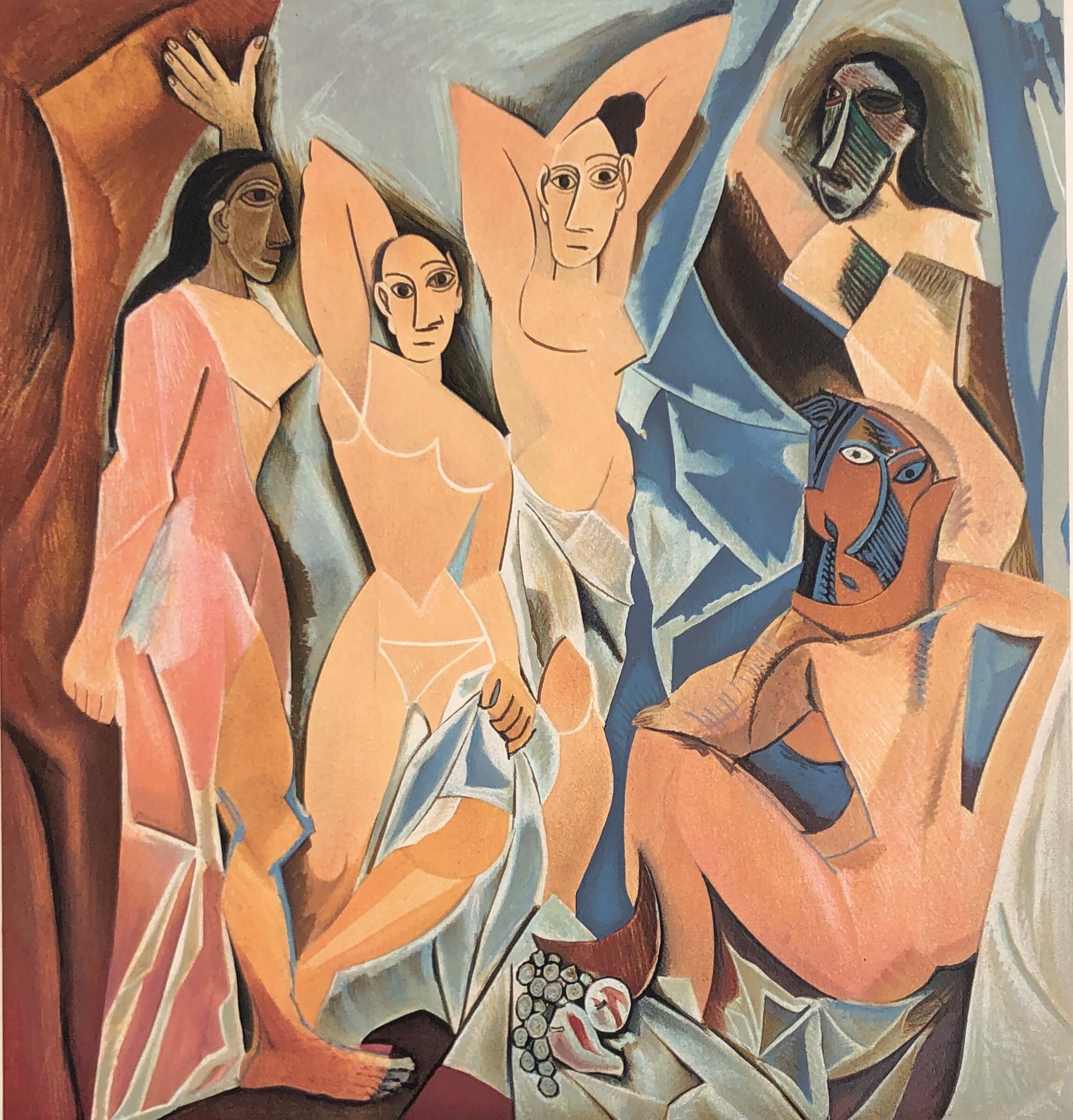 pablo picasso les demoiselles d'avignon en oeuvre d'art 