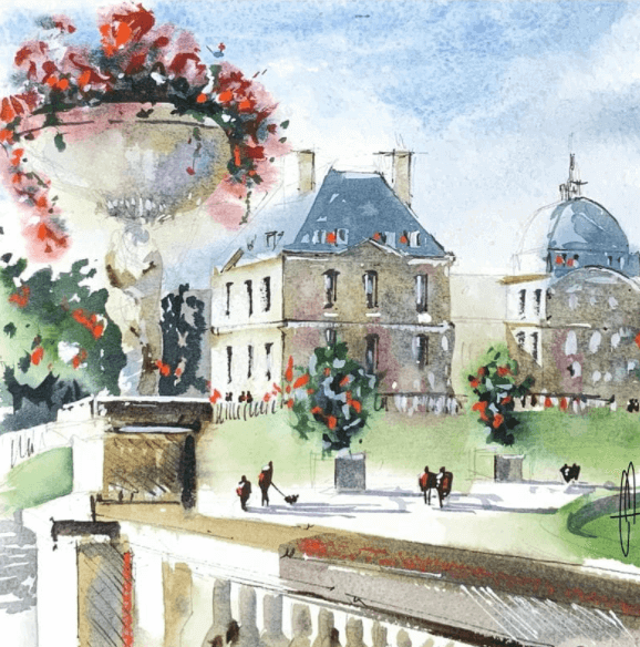 watercolor painting by kevin 