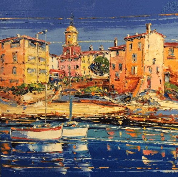 peinture de paysage marin par liisa corbière