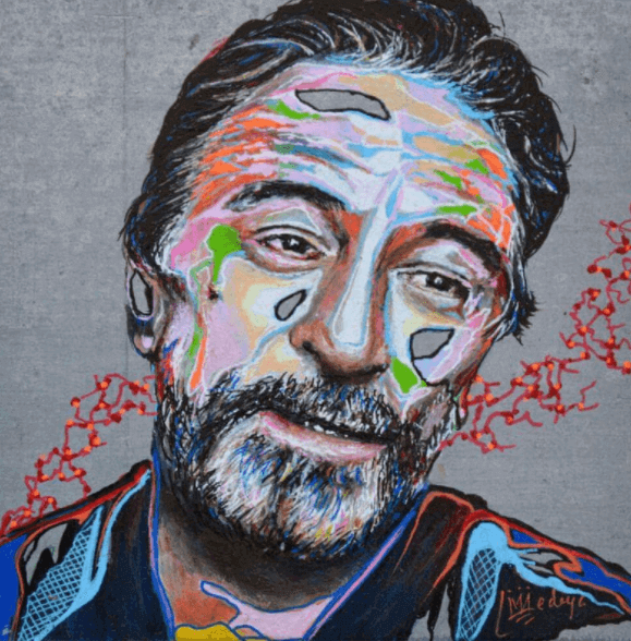 oeuvre a l'acrylique par medeya artiste peintre carre d'artistes