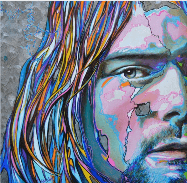 oeuvre à l'acrylique par l'artiste medeya