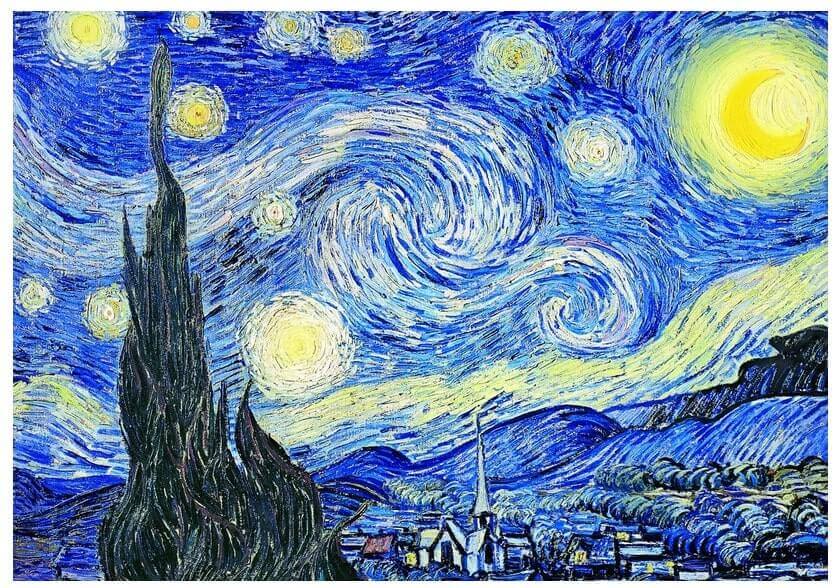 tableau connu la nuit étoilée van gogh