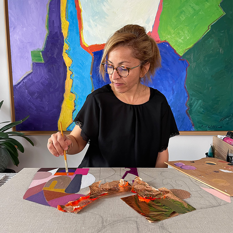 zeitgenössische Malerin