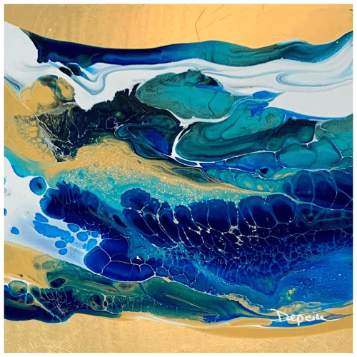 tableau de vue marine pour déco bleu