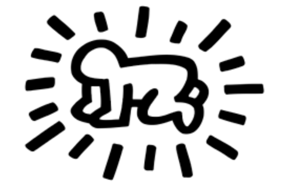 the radiant baby, oeuvre de Keith Haring 