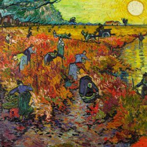 vigne rouge tableau van gogh