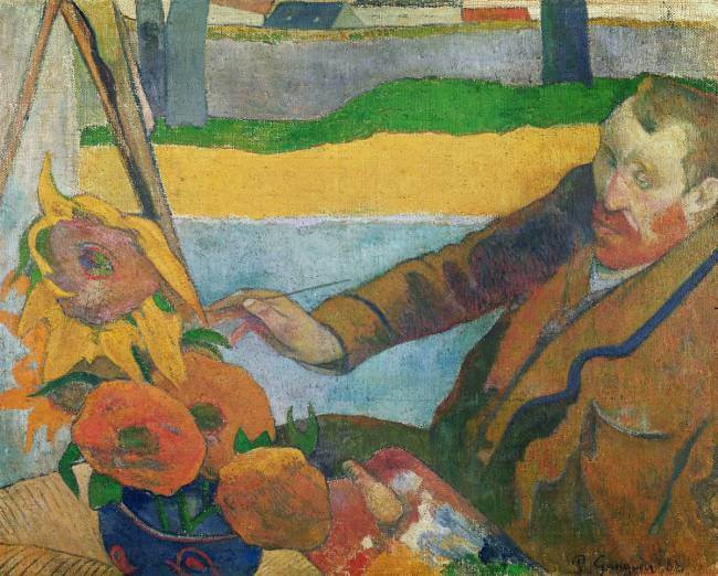 paul gauguin van gogh peignant des tournesols
