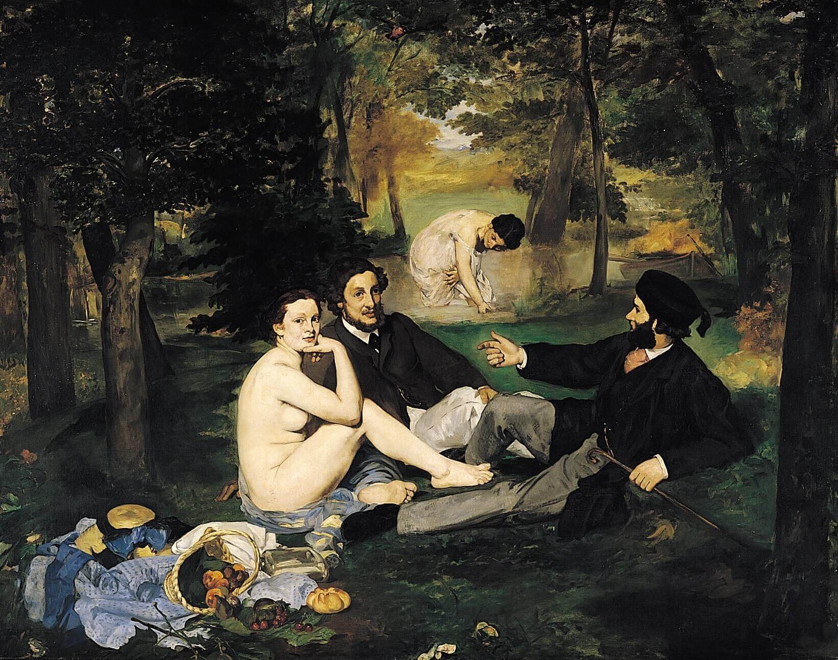 le déjeuner sur l'herbe de Edouard manet 